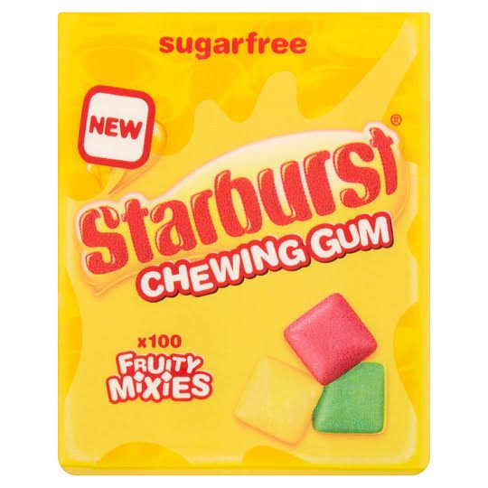 Starburst Sugar Free Chewing Gum - Fruity Mixies, 100pcs