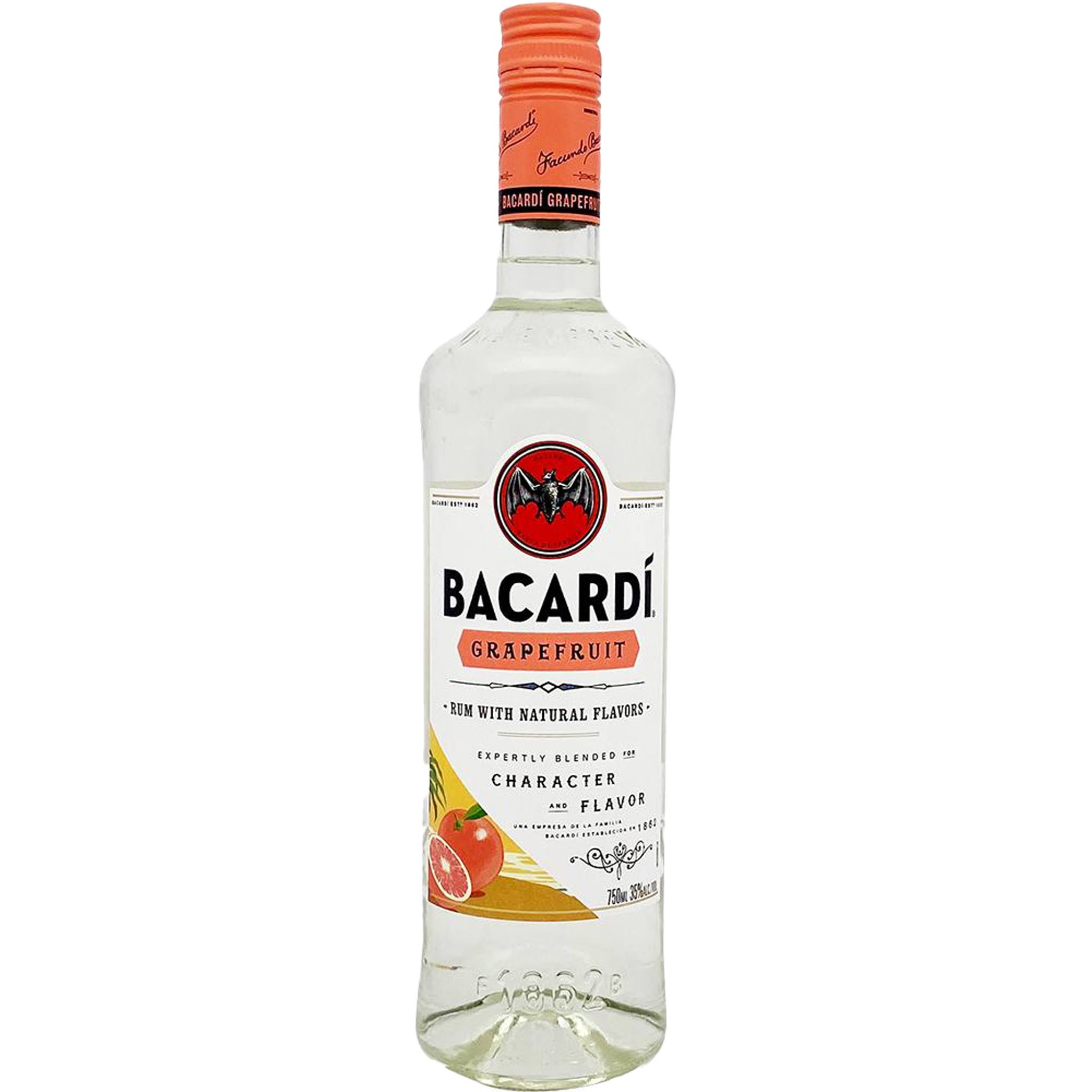 Bacardi Rum, Grapefruit - 750 ml