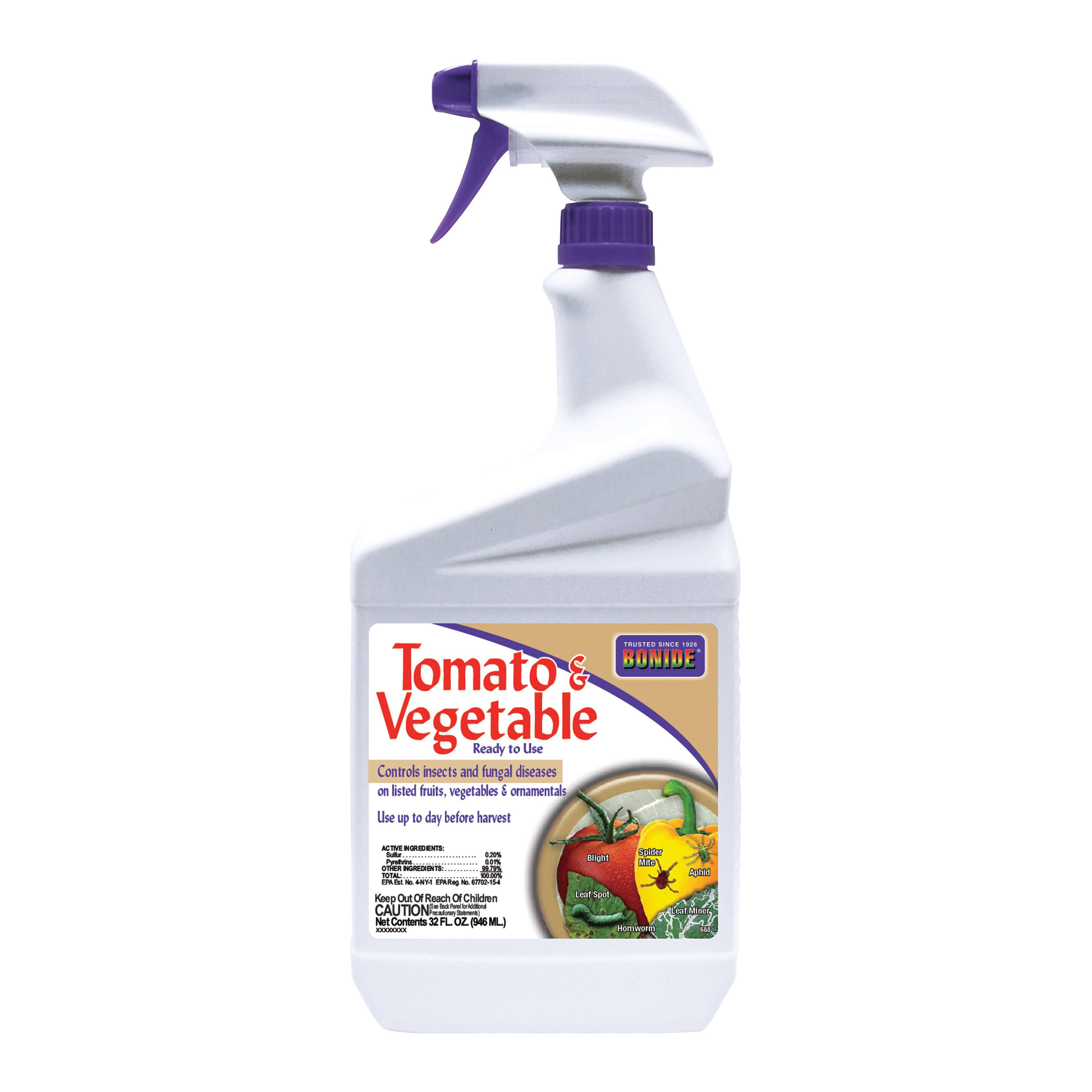 Bonide 688 Ready-to-Use 3 in 1 Pyrethrin Insect Repellent - 1qt