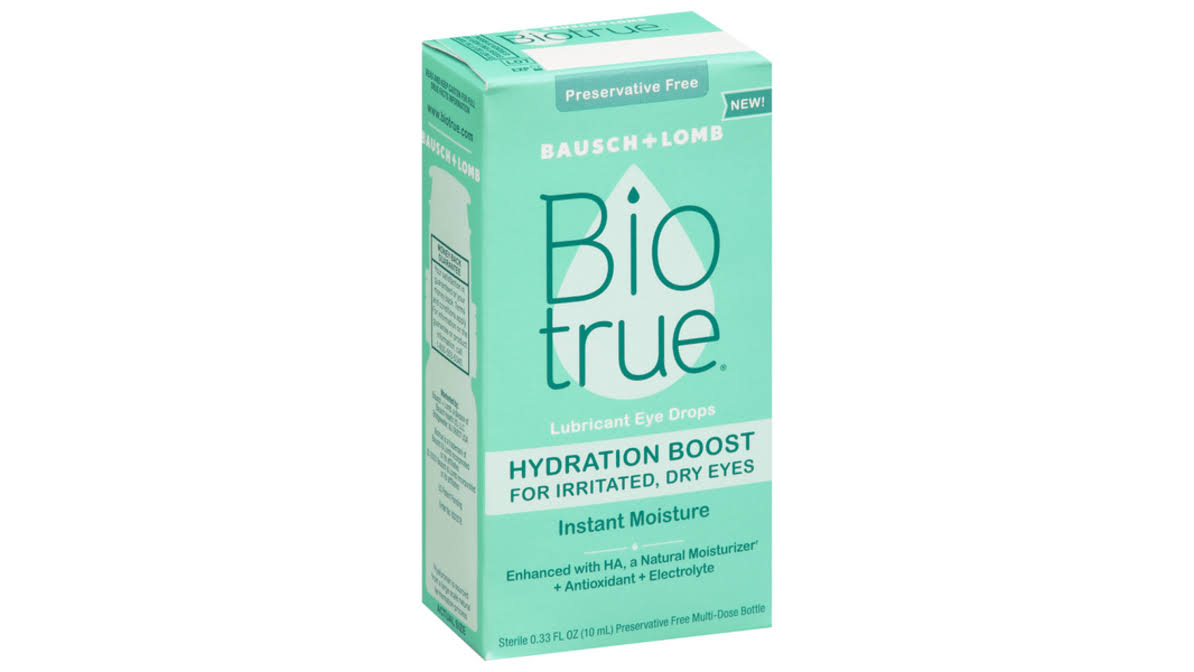 Biotrue Hydration Boost Lubricant Eye Drops, Hydration Boost - 0.33 fl oz