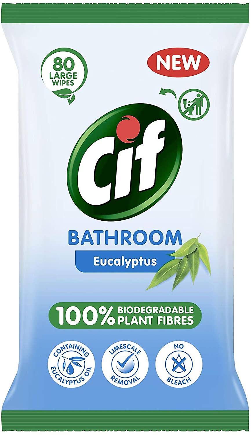 CIF Bathroom Eucalyptus Wipes