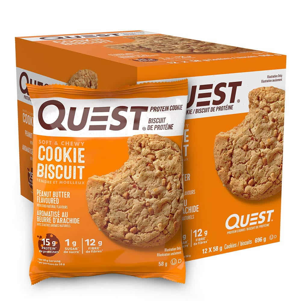 Quest Nutrition Protein Cookie (Box of 12) Peanut Butter