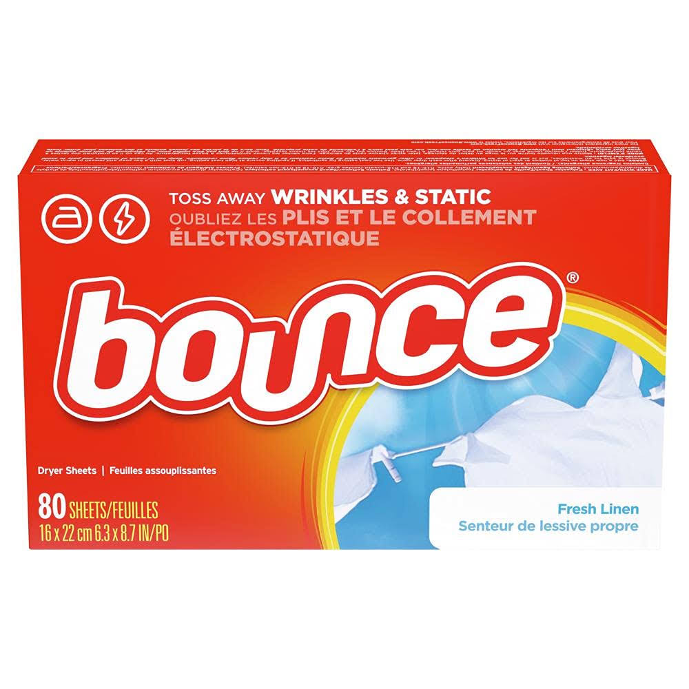 Bounce Fresh Linen Fabric Softener - 80 Pack