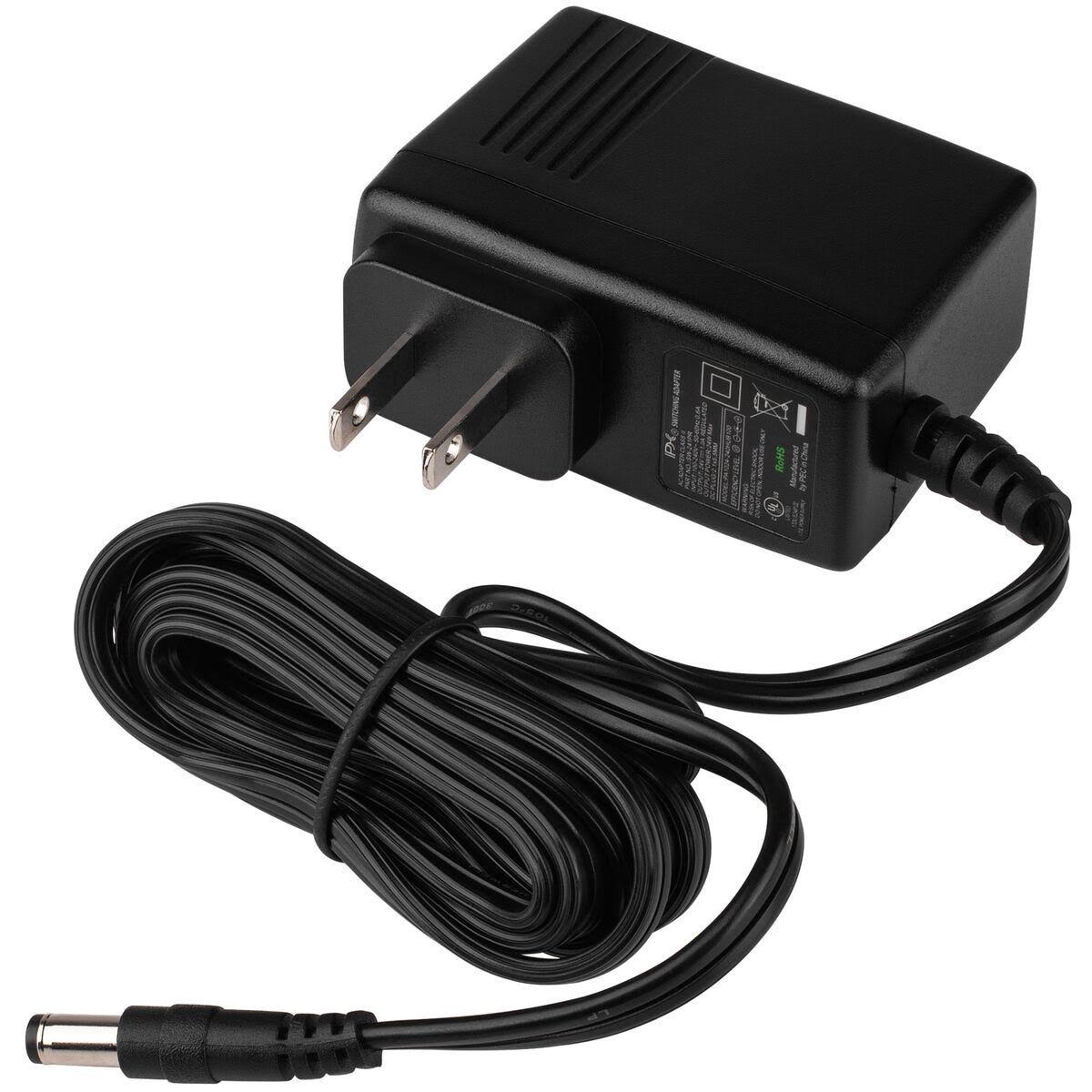 Parts Express 24V 1000mA DC Power Supply AC Adapter with 2.1 x 5.5 mm Center Positive (+) Plug