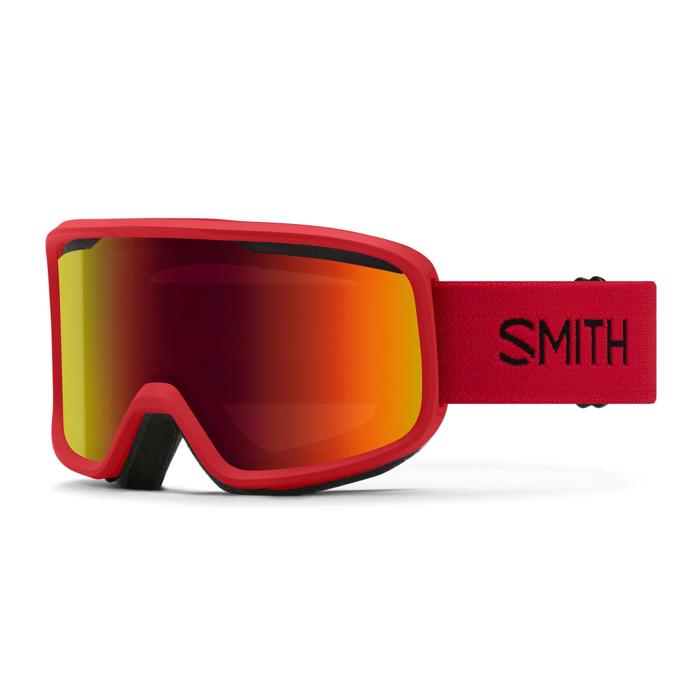 Smith Frontier Ski Goggles Red Sol-X Mirror/CAT3