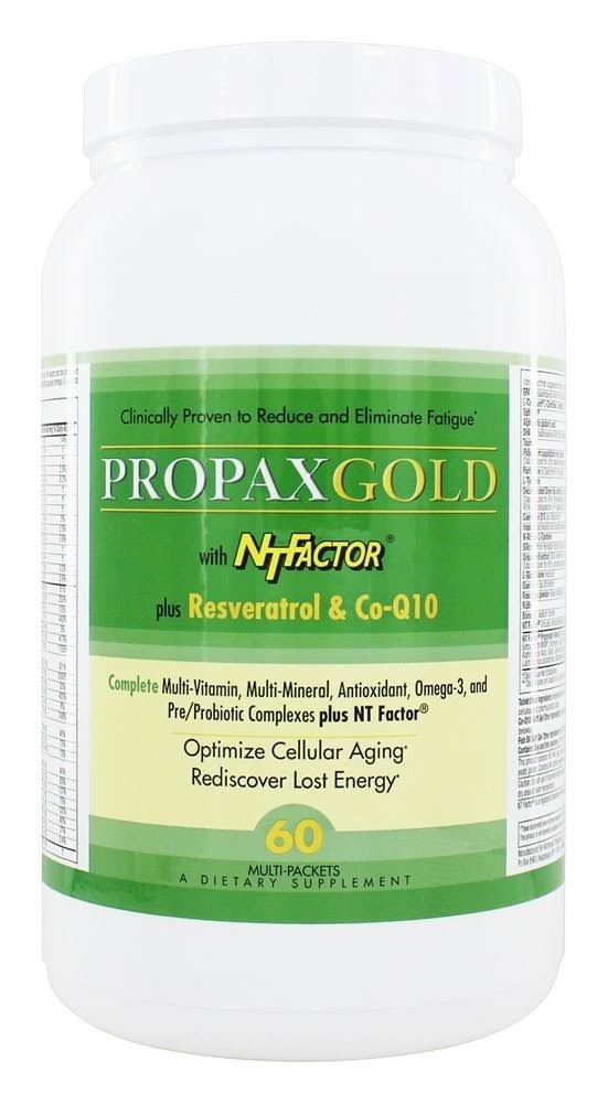 Nutritional Therapeutics - Propax Gold with NT Factor Plus Resveratrol & Co-Q10 - 60 Packets