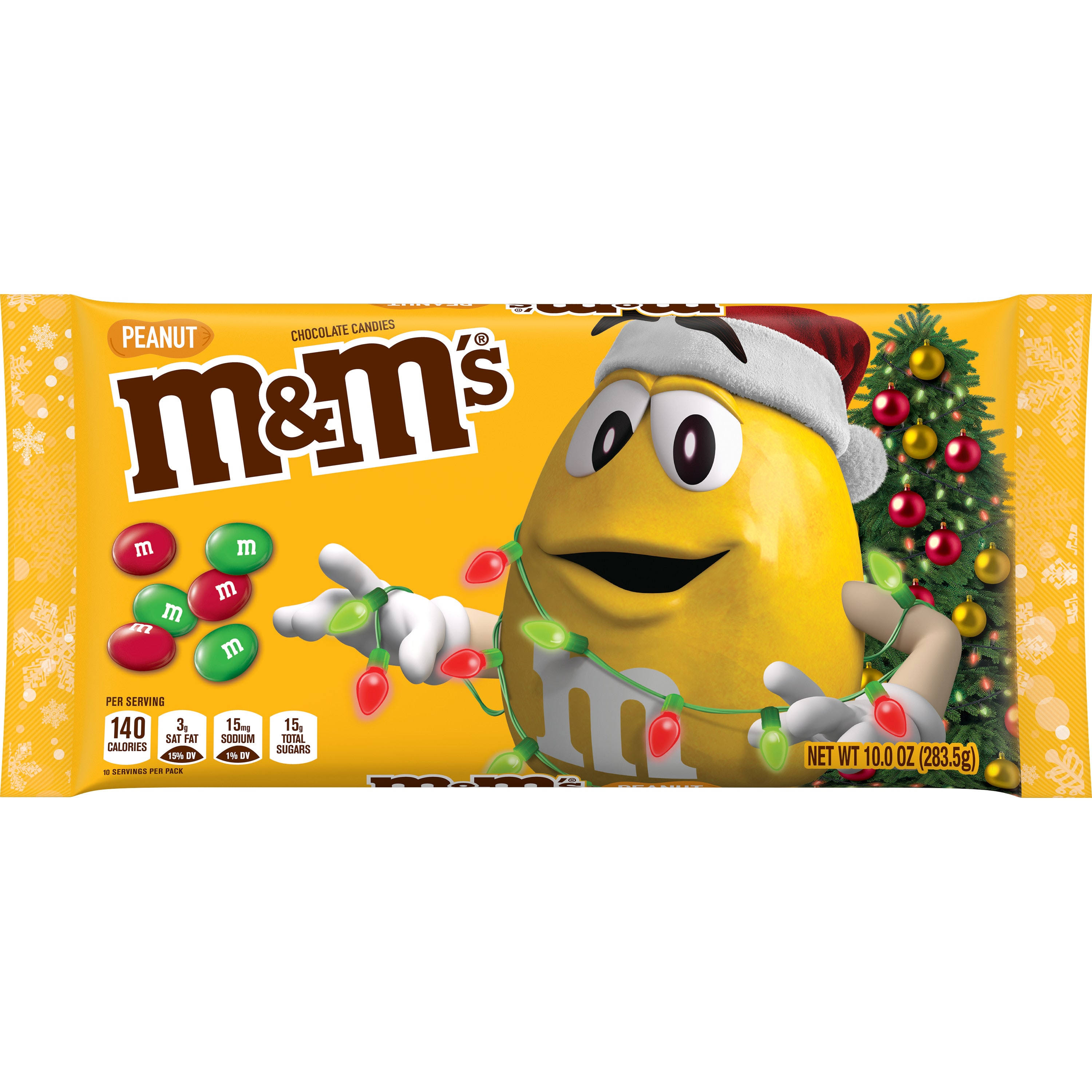 M&M's Holiday Peanut Chocolate Candy - 10oz