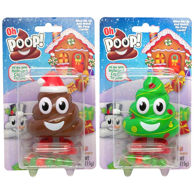 Emojis Holiday Oh Poop Candy Dispenser - 15g