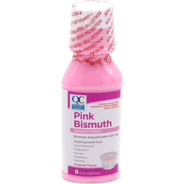 Quality Choice Pink Bismuth Regular Strength 8oz Each