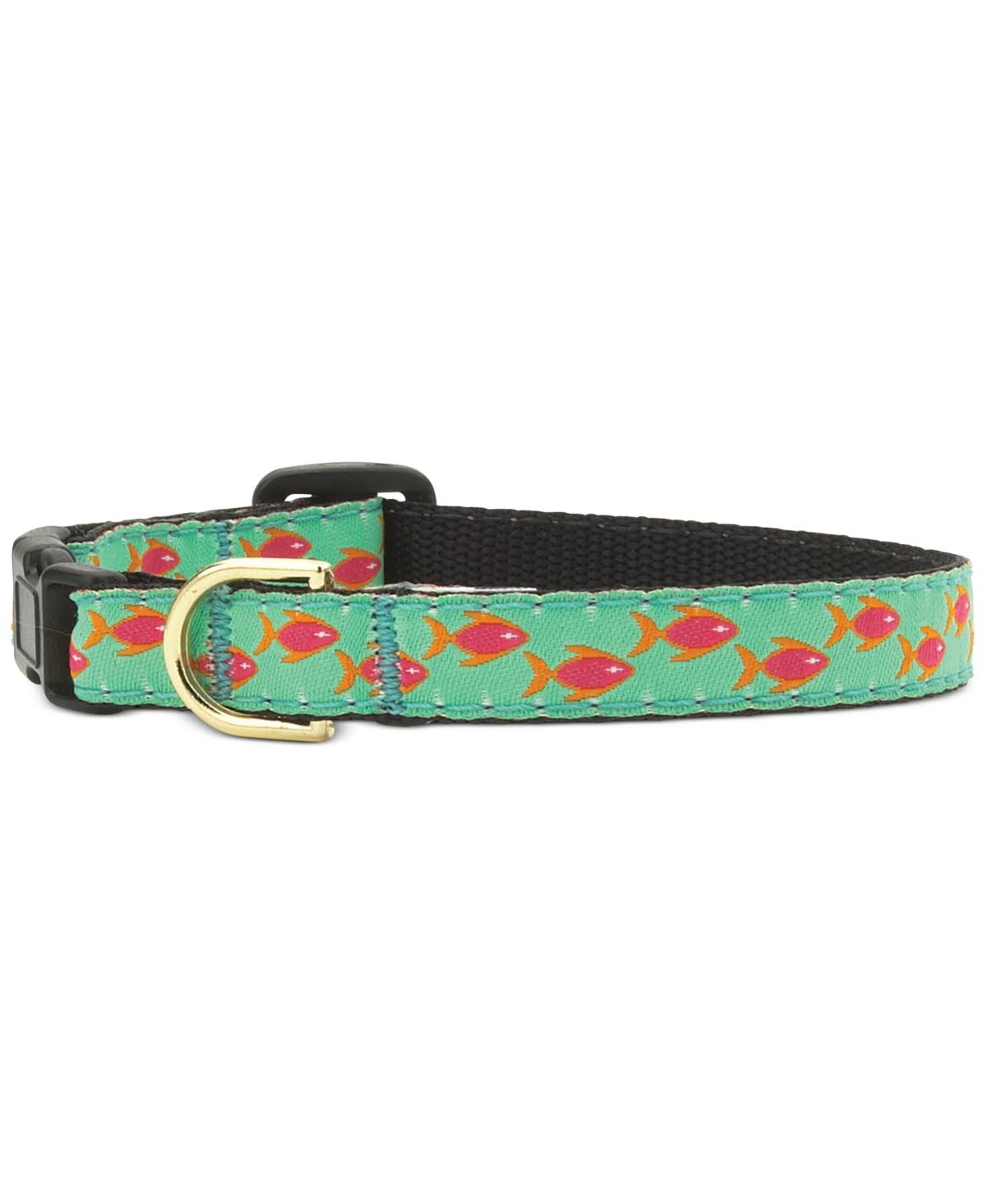 Up Country Cat Collar - Tropical Fish, Size 12