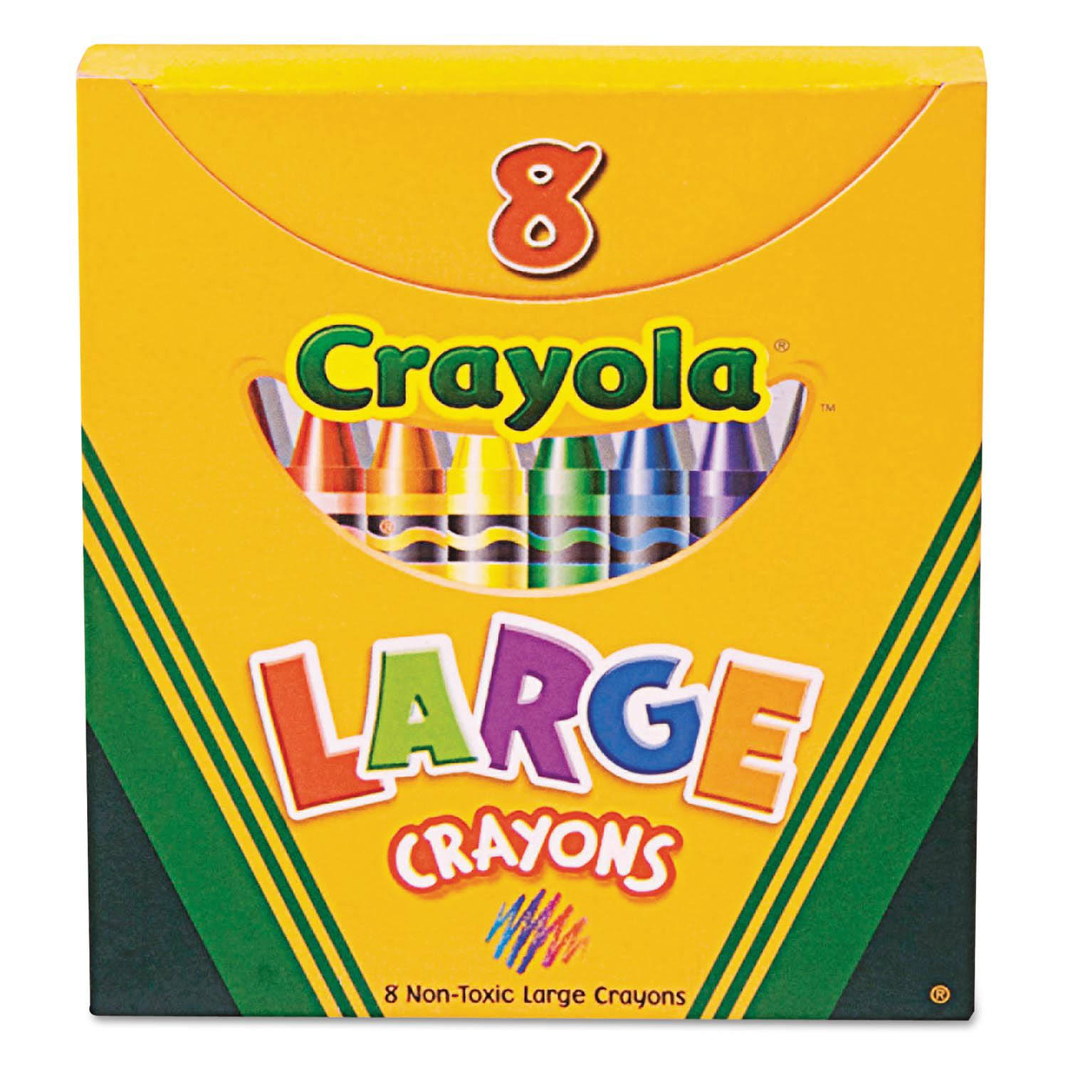Crayola Crayons - 8 Colors, Large