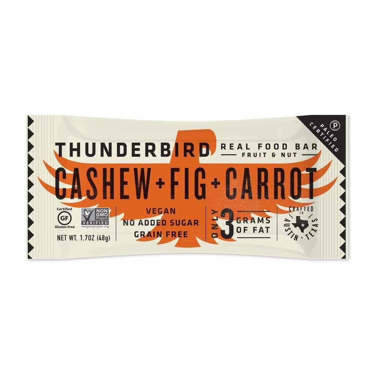 Thunderbird Fruit & Nut Bar, Cashew Fig Carrot - 1.7 oz