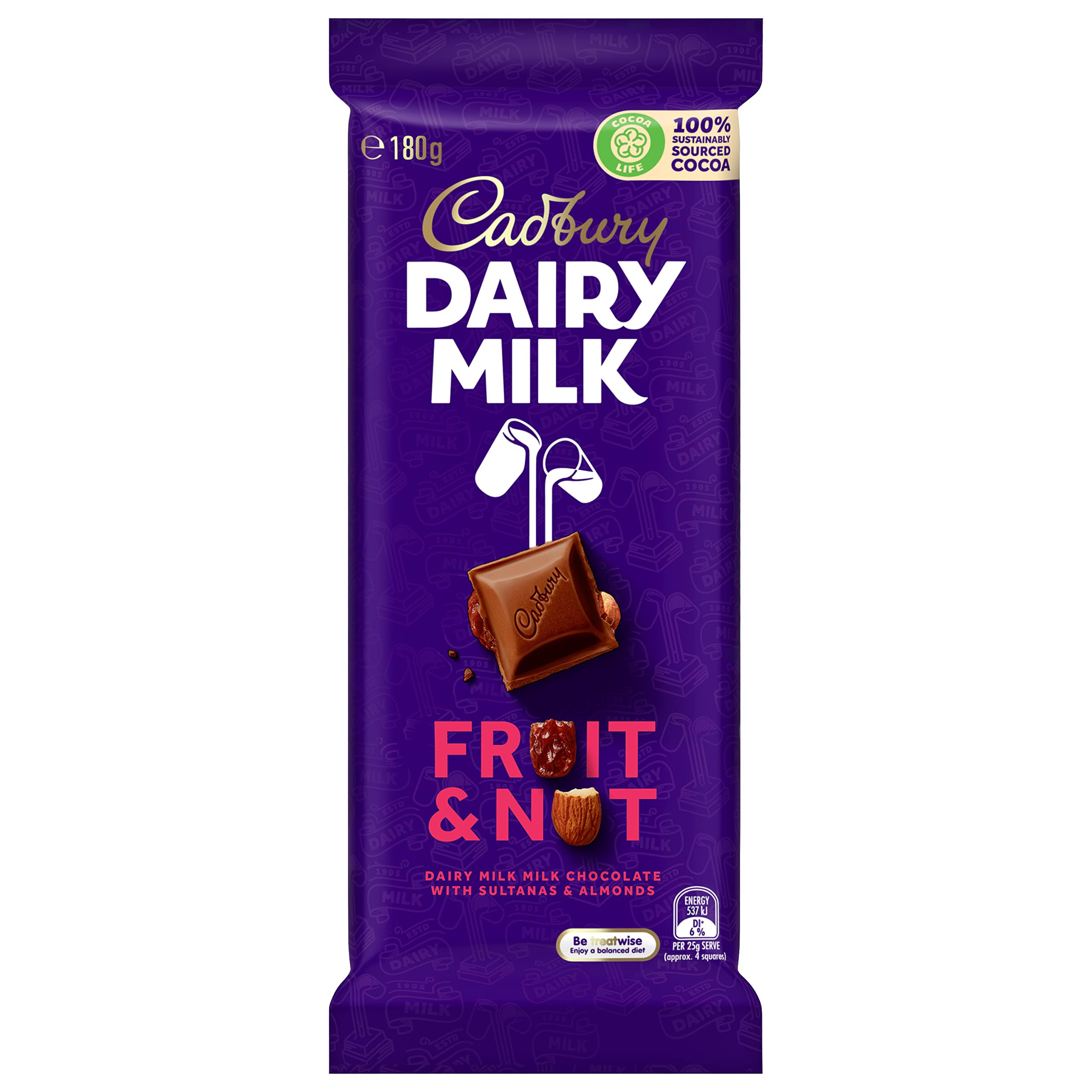 Cadbury Dairy Milk Fruit & Nut (180g)