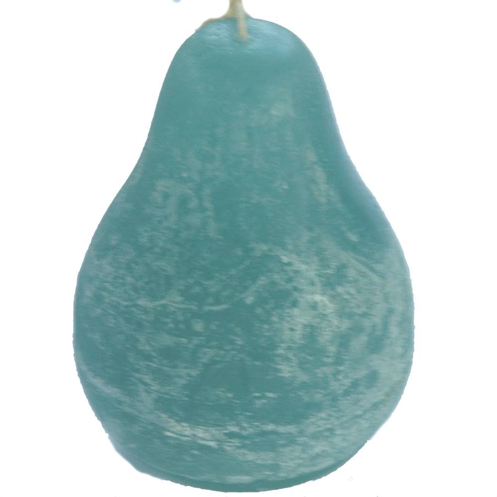 Turquoise Petite Scented Pear Candle