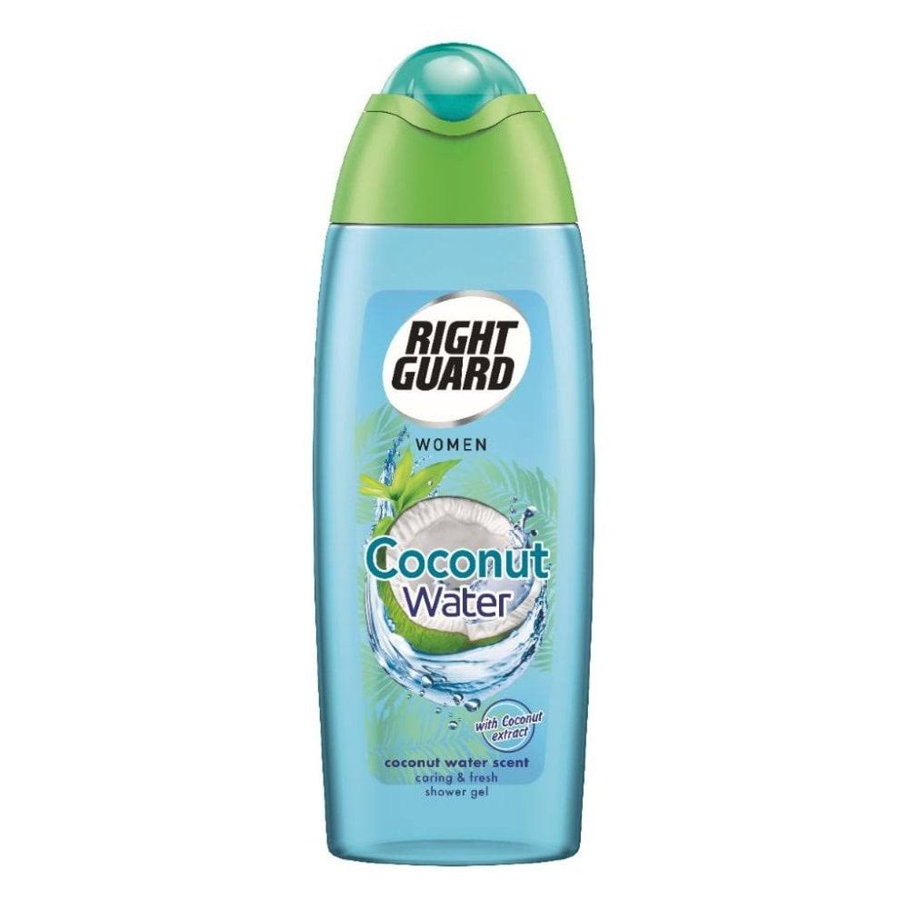 Right Guard Women Shower + Coconut Water Shower Gel - Coconut Extract, Dry Skin, 250ml