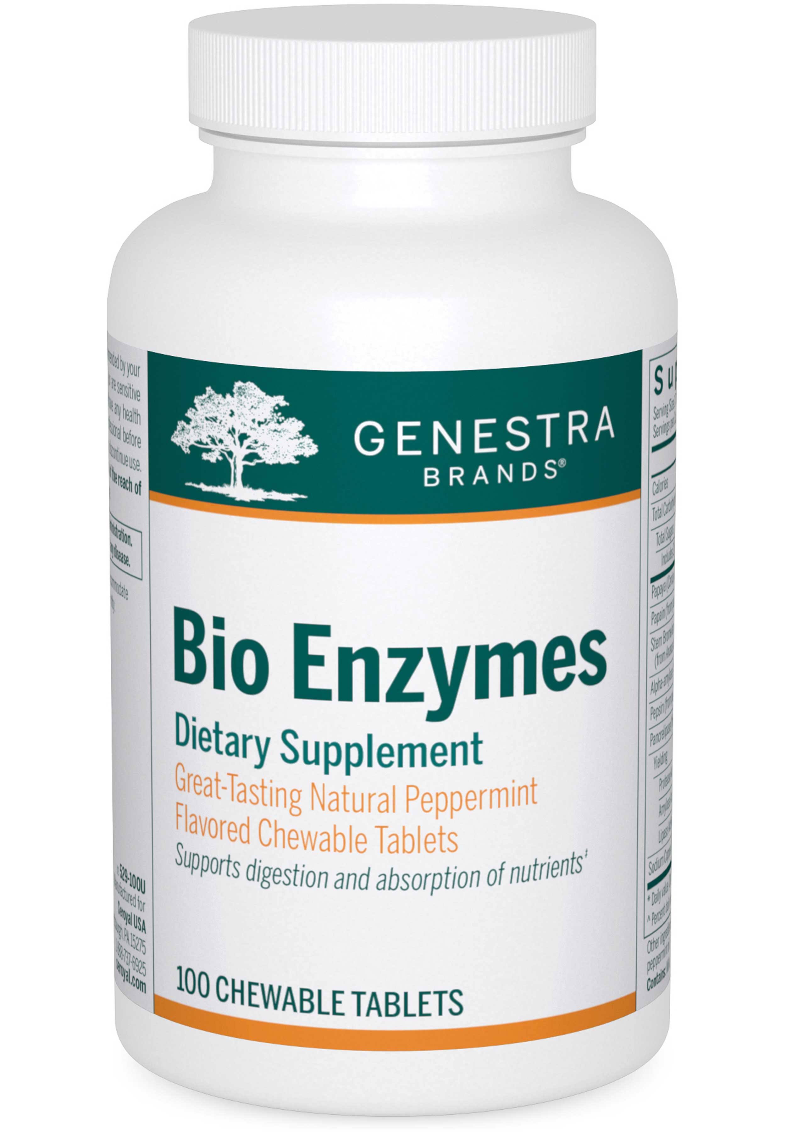 Seroyal Genestra Bio Enzymes Dietary Supplement - 100 Tablets