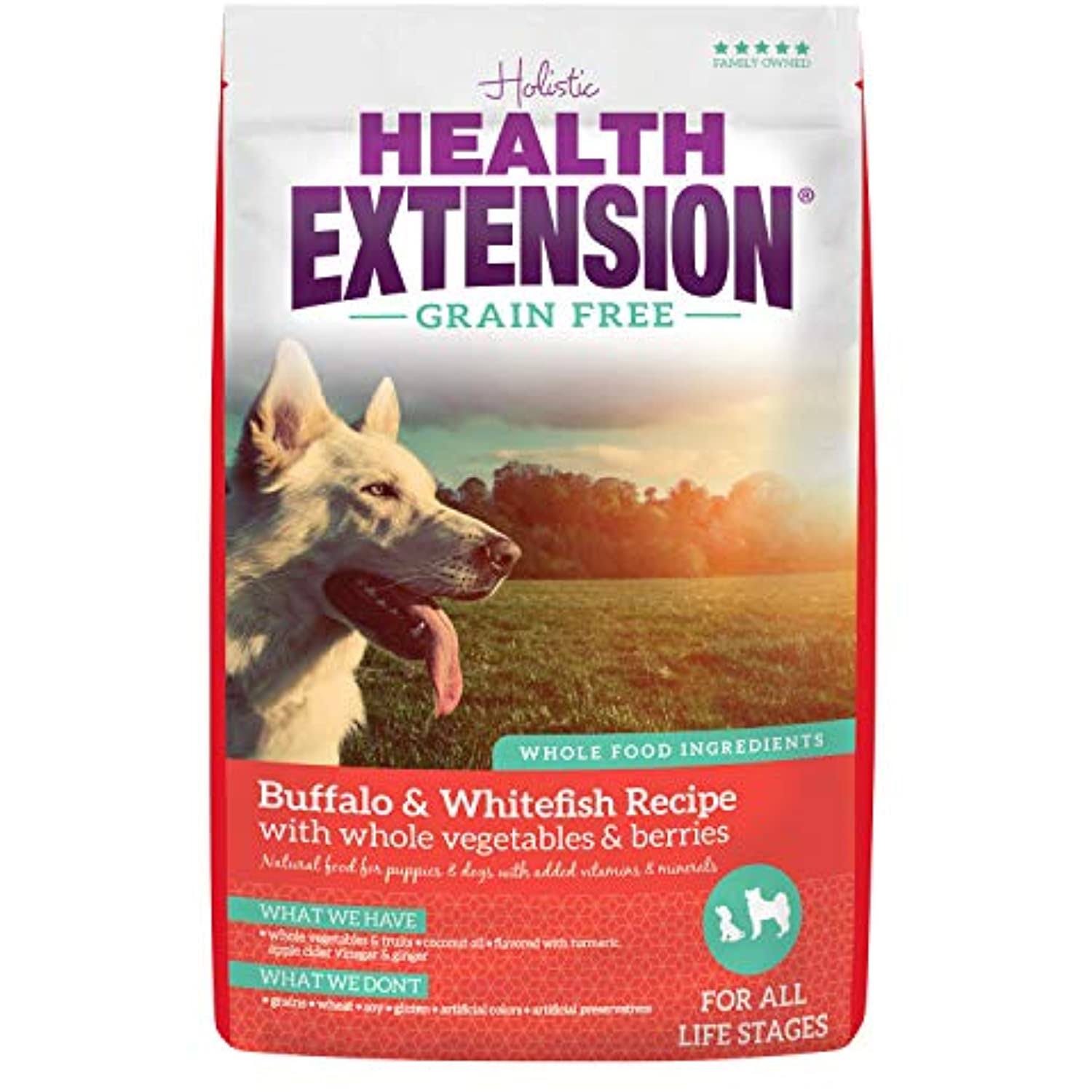 Health Extension Grain Free Buffalo Whitefish Dry Dog Food - 23.5 lb