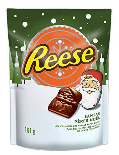 Reese Peanut Butter Candy Santas 161g Imported from Canada