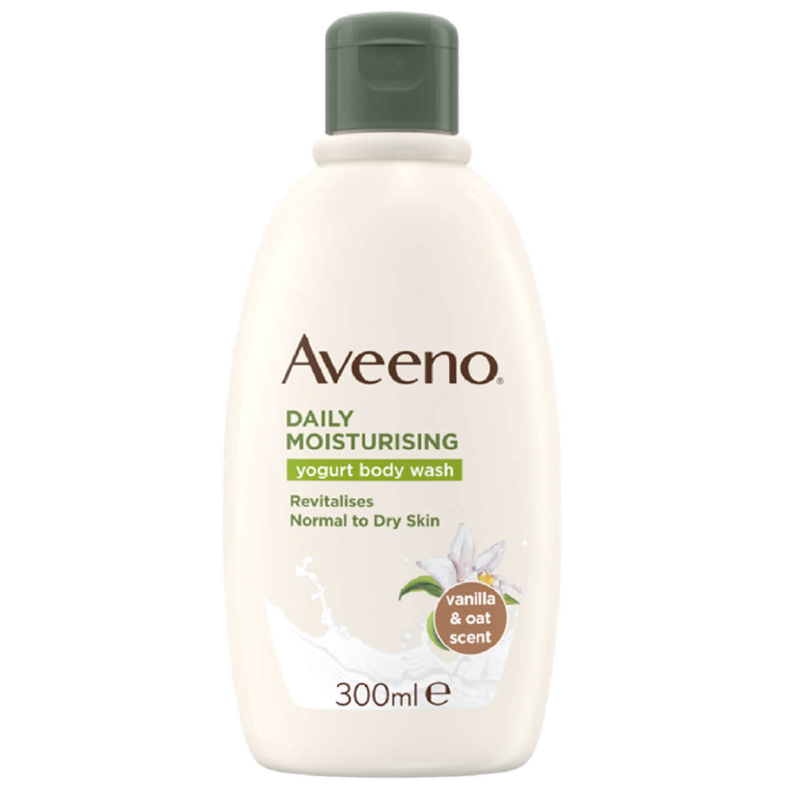Aveeno Daily Moisturising Yogurt Body Wash - Vanilla and Oat, 300ml
