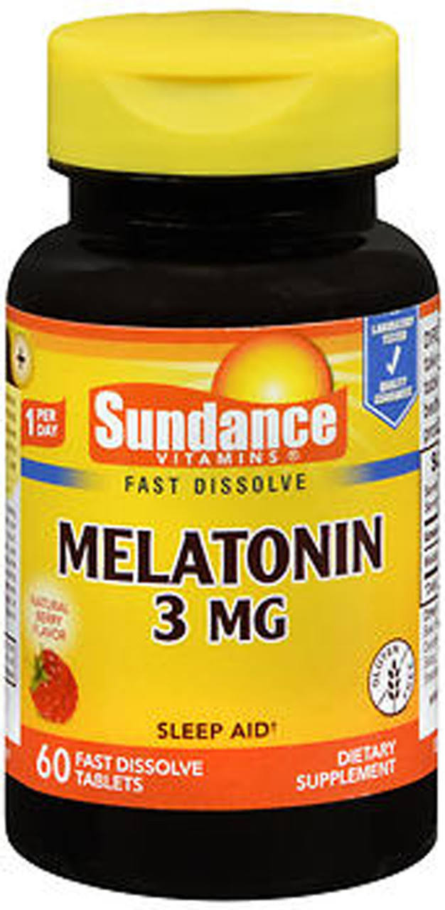 Sundance Melatonin 3 Mg Tablets, 60 Count Sundance