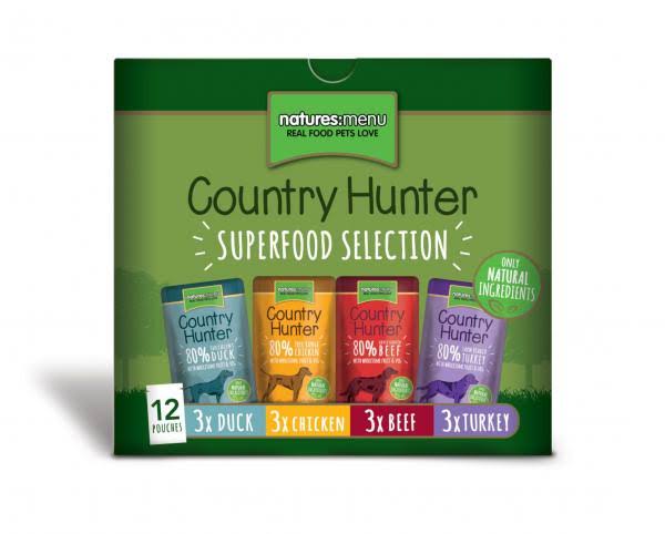 Natures Menu Country Hunter Superfood Selection Dog Pouches 12 x 150g