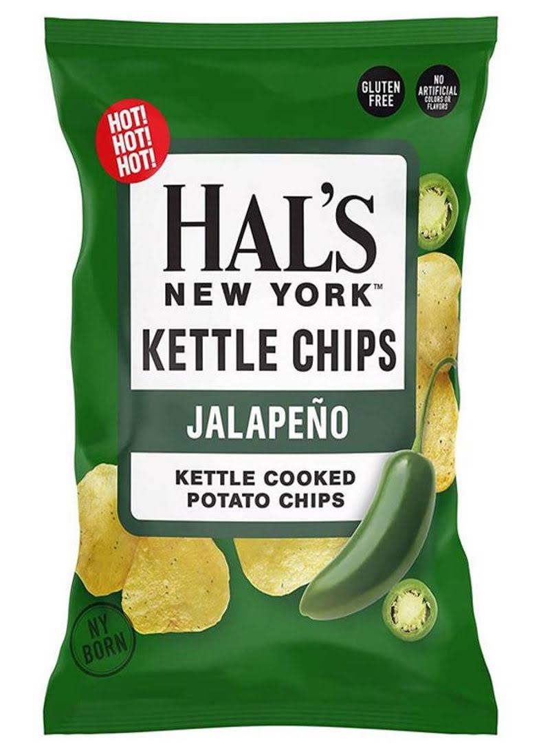 Hal's New York Seltzer Jalapeno Kettle Cooked Potato Chips - 5 oz