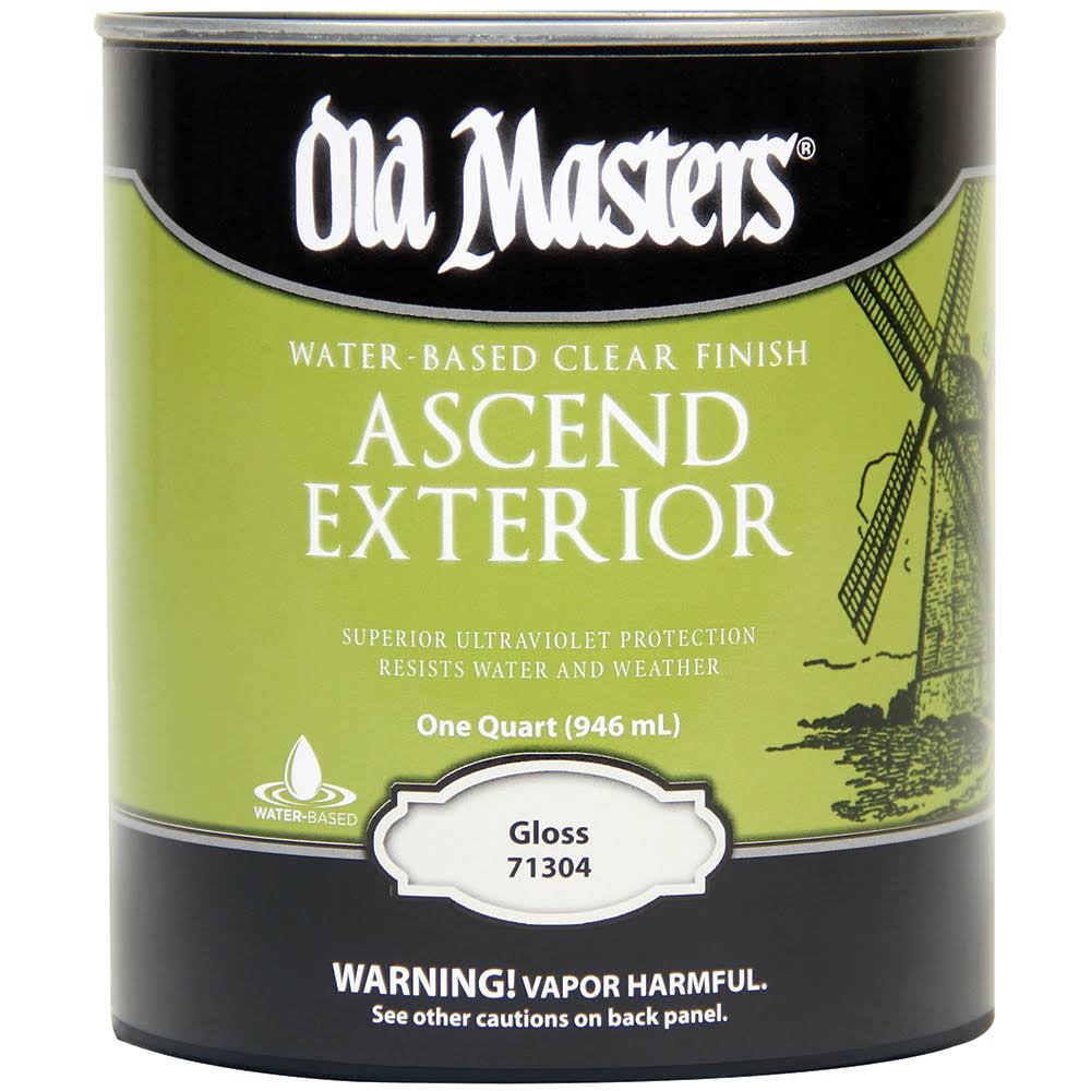 Old Masters 71304 qt Gloss Ascend Water Based Clear Finish