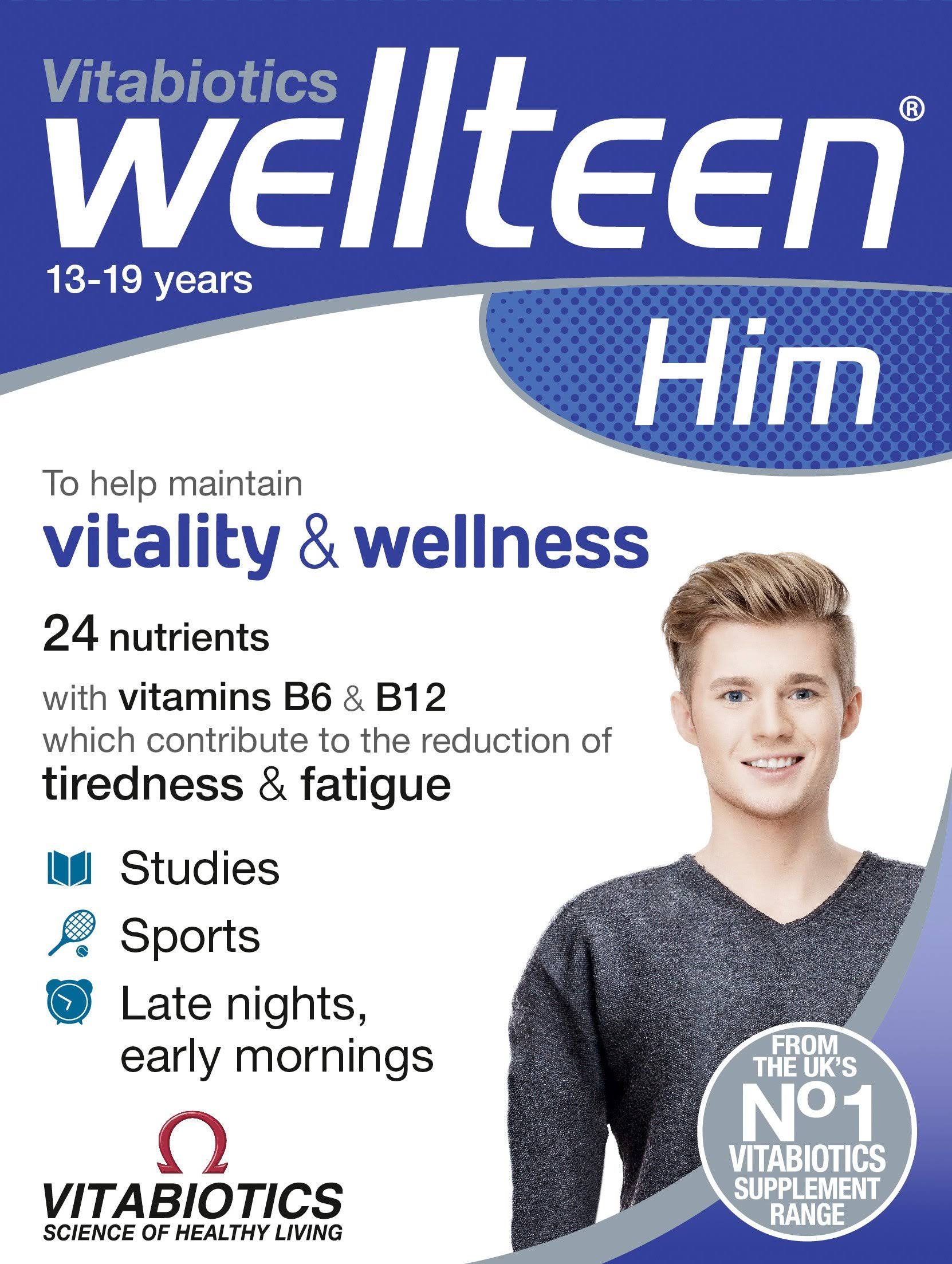 Vitabiotics Wellteen Him Original Supplement - 30 Tablets