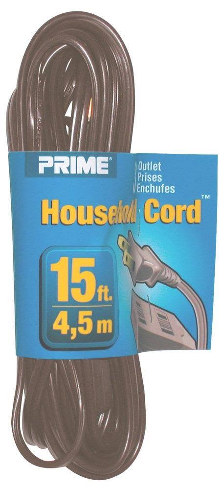 Prime Wire Brown Extension Cord - 15'