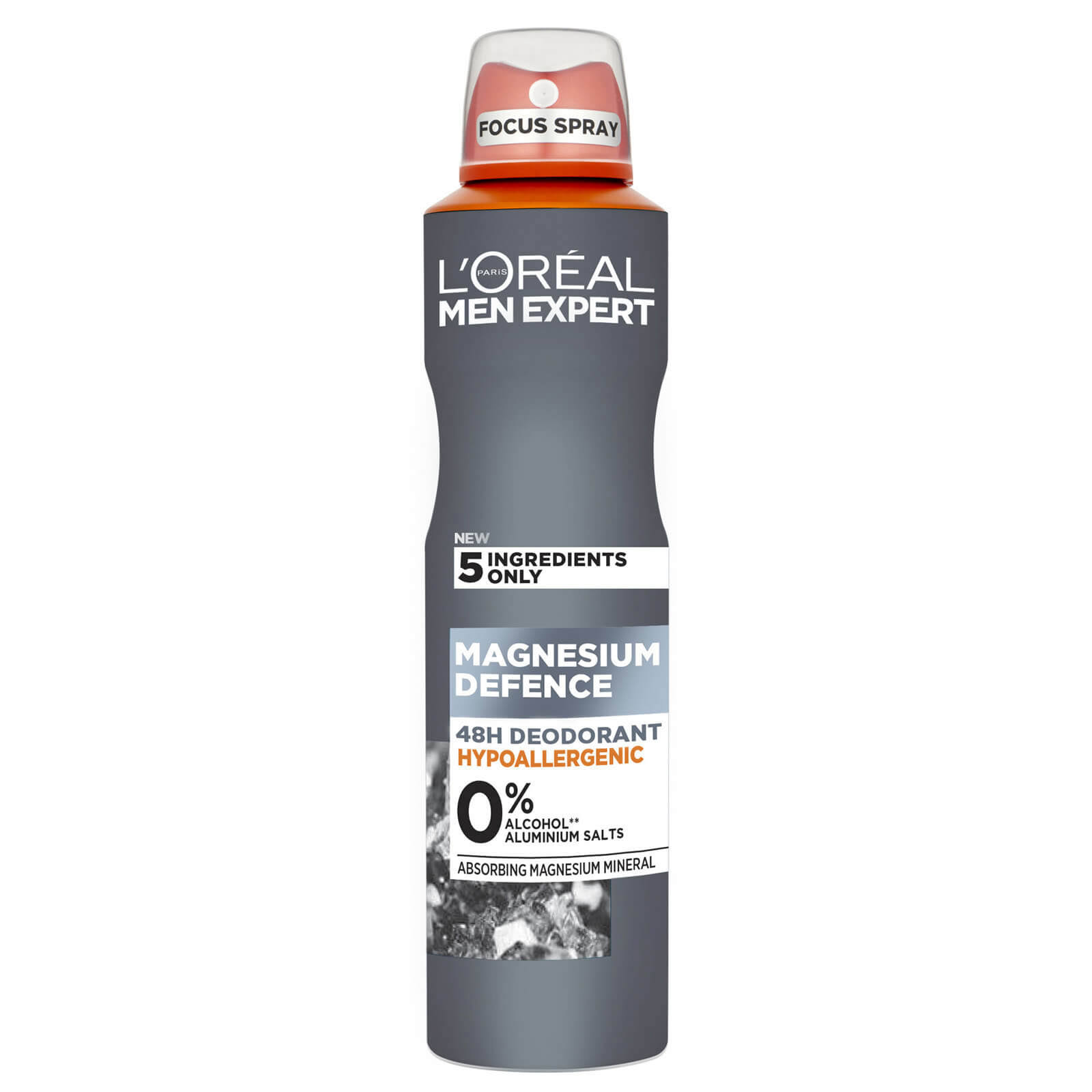 L'Oreal Men Expert Hypoallergenic Deodorant Magnesium Defence Hypoallergenic 48 Hour Protection Mens Deodorant 250ml
