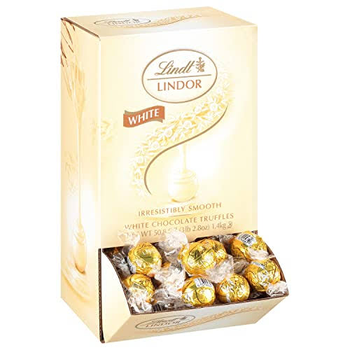 Lindt Lindor White Chocolate Truffles - 120ct, White Chocolate