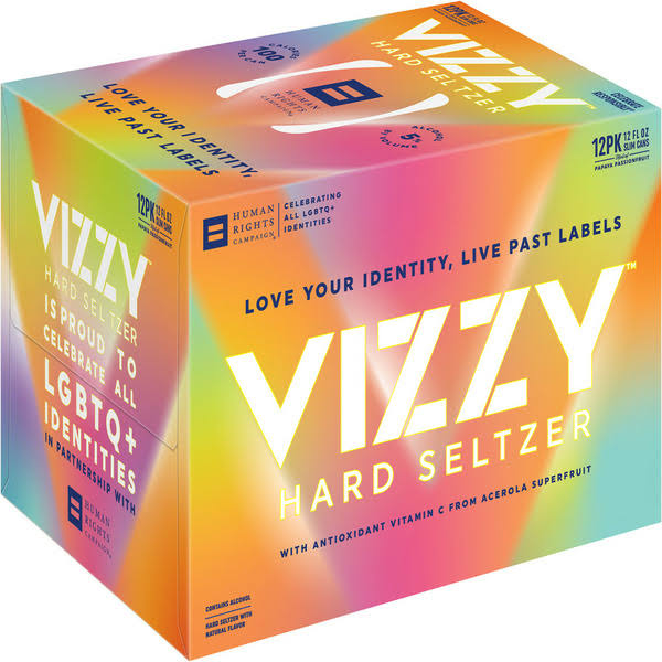 Vizzy Hard Seltzer, Papaya Passionfruit,12 Pack - 12 pack, 12 fl oz