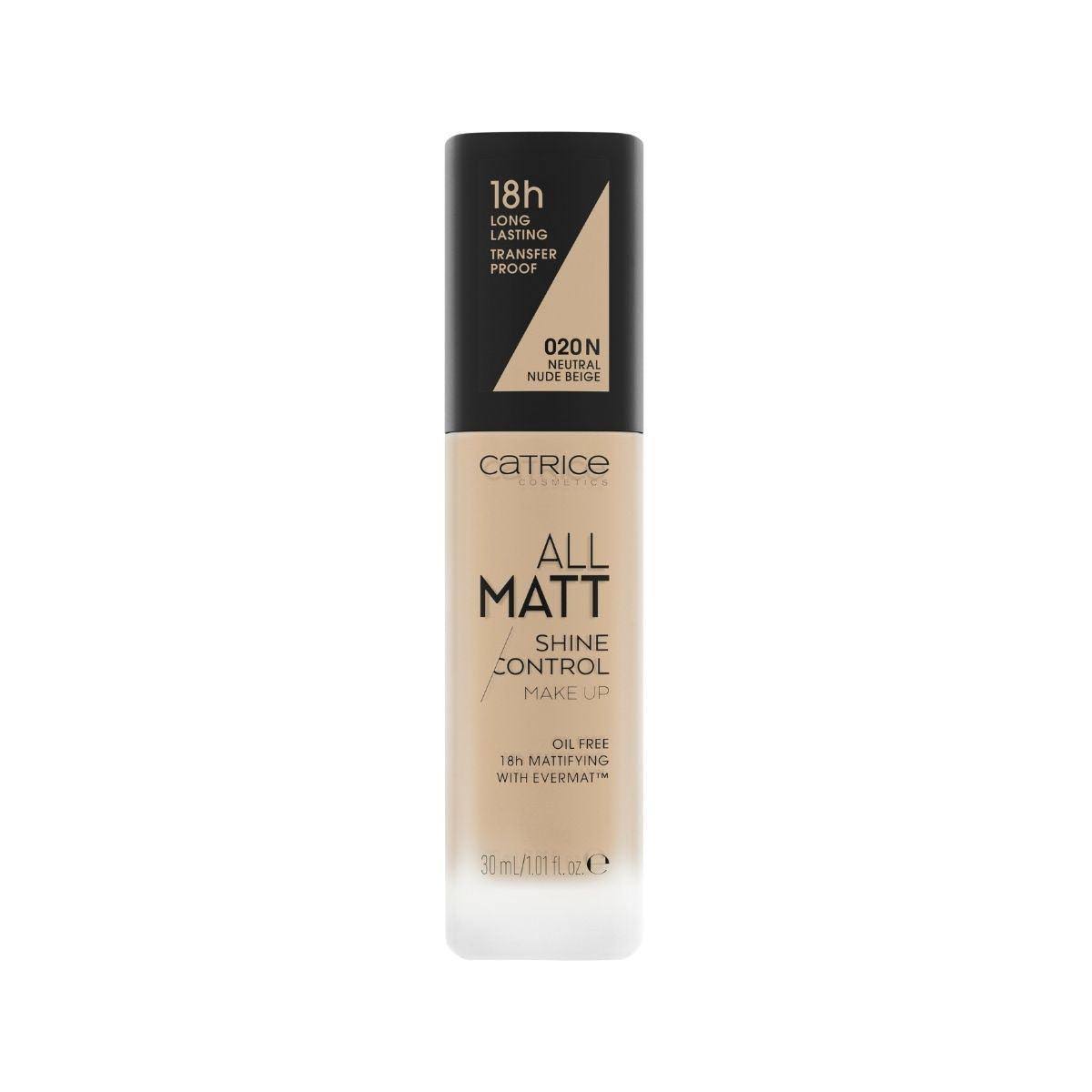 Liquid Make Up Base Catrice All Matt 020N-neutral Nude Beige 30 ml