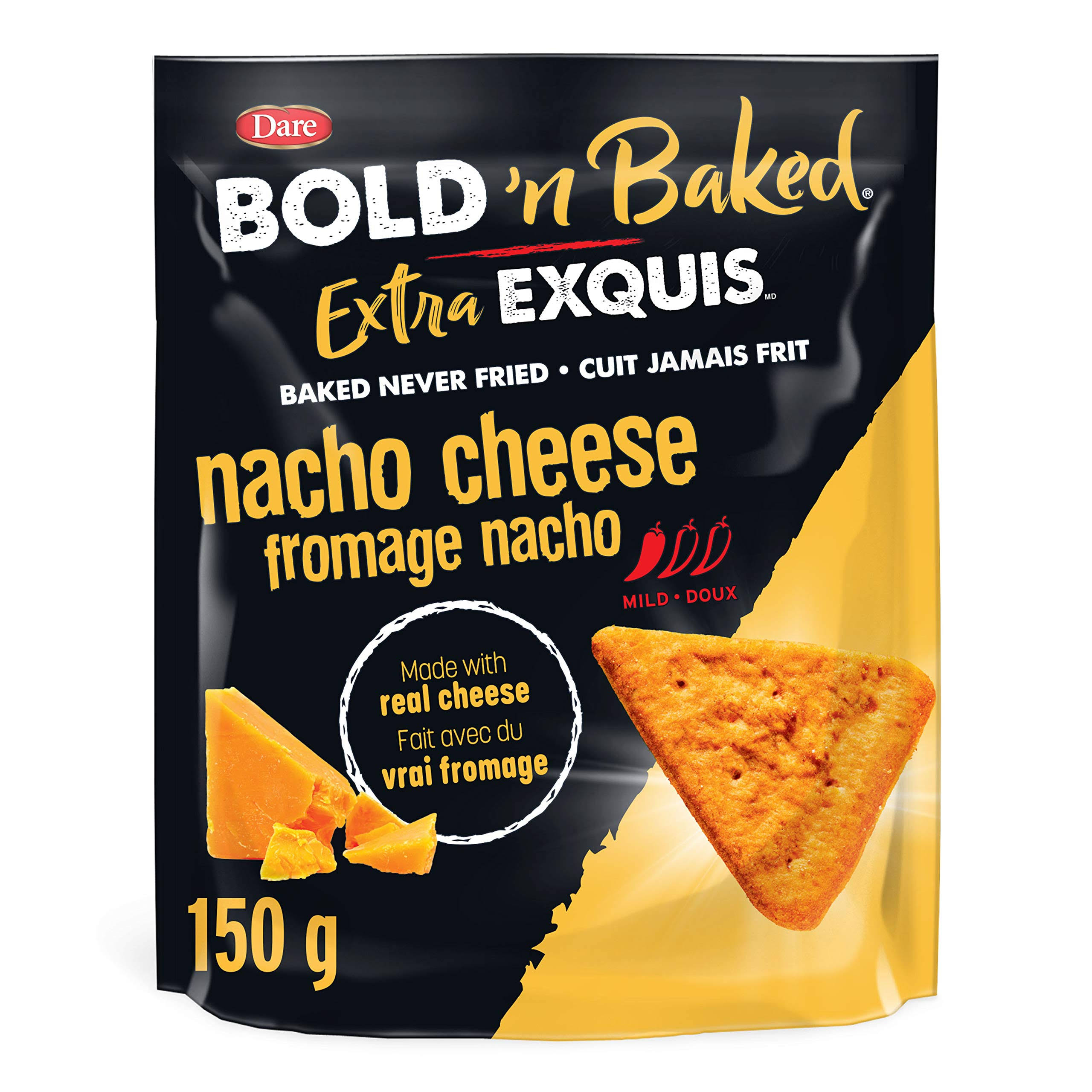 Bold 'n Baked Nacho Cheese Crackers, 150 Gram