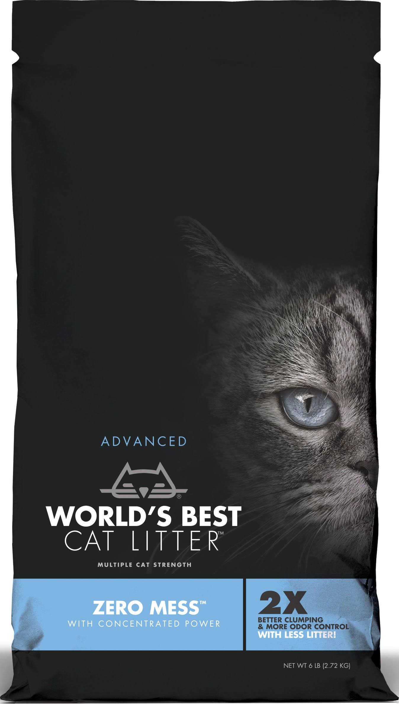 Worlds Best Cat Litter 96010175 Advanced Zero Mess Cat Litter, 12 LBSS