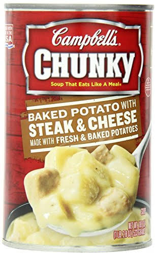 Campbell's Chunky Baked Potato - With Steak & Cheese Soup, 18.8oz