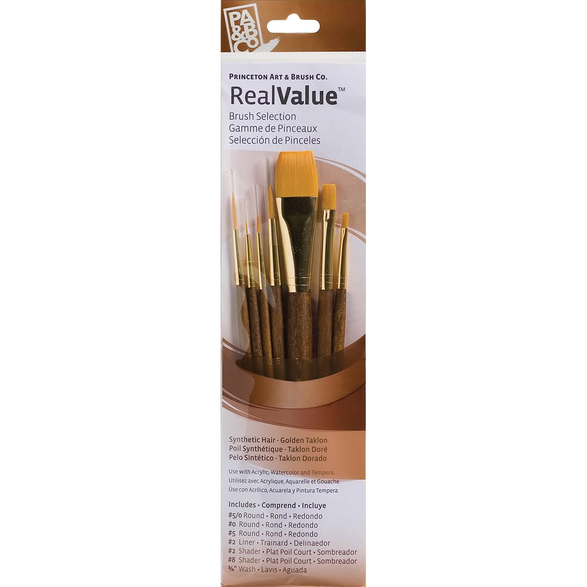 Realvalue Round and Shader Brushes - Set of 7
