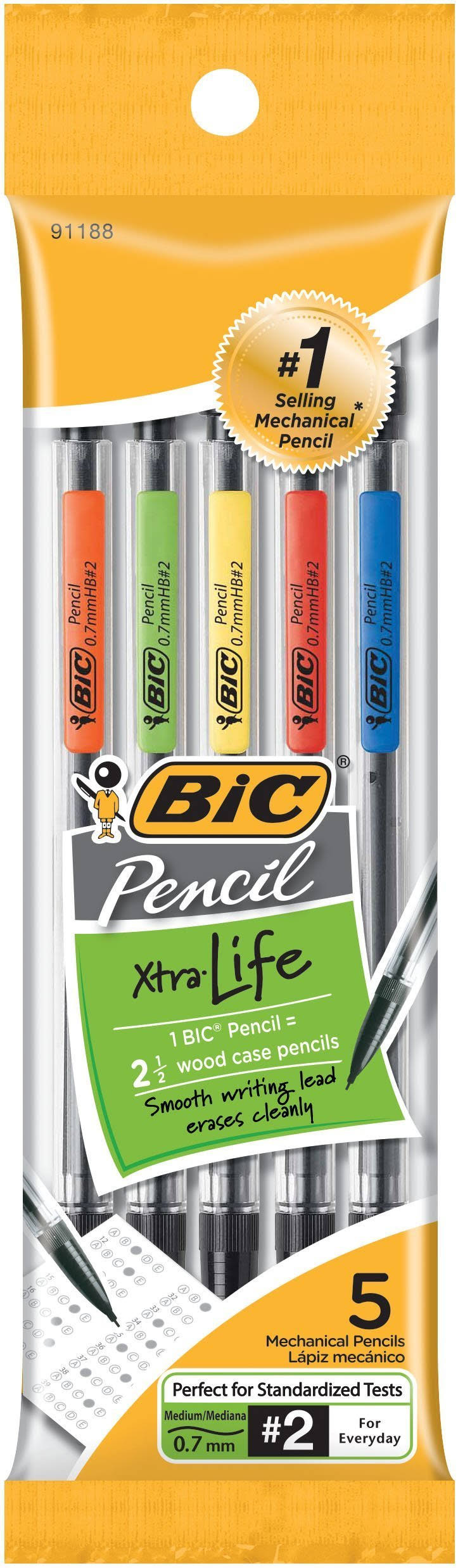 BIC Mechanical Pencil - 0.7mm, 5 pack