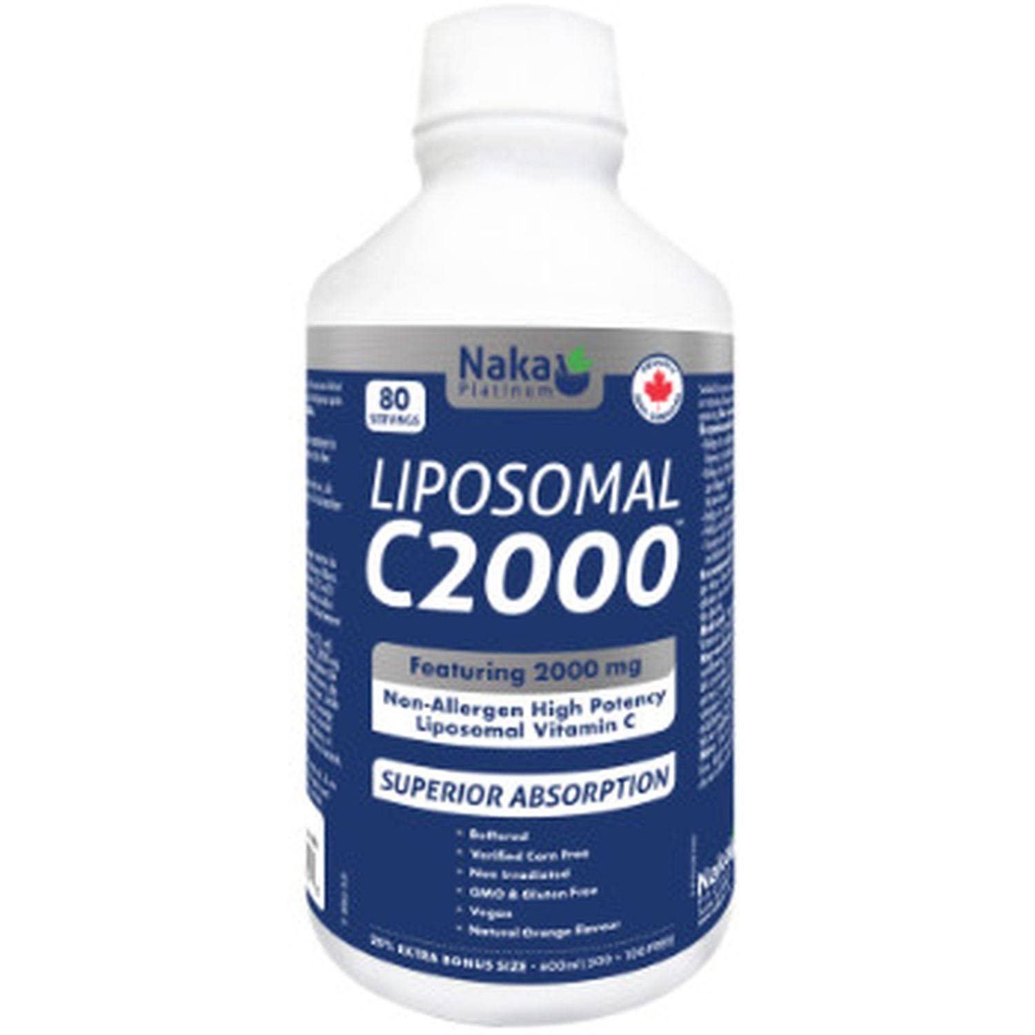 Naka Platinum Liposomal C2000 600ml
