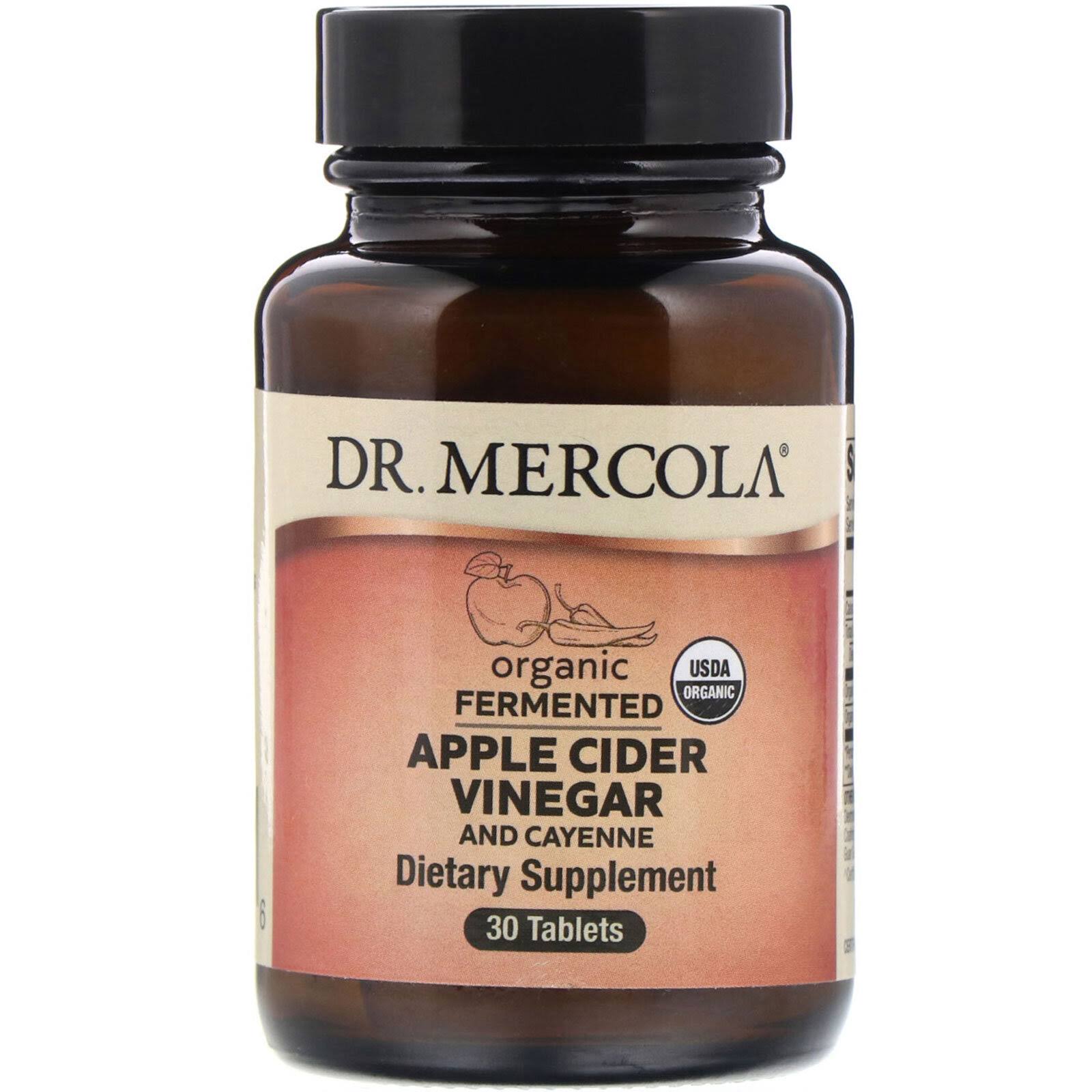 Dr. Mercola Organic Fermented Apple Cider Vinegar and Cayenne - 30 Tablets