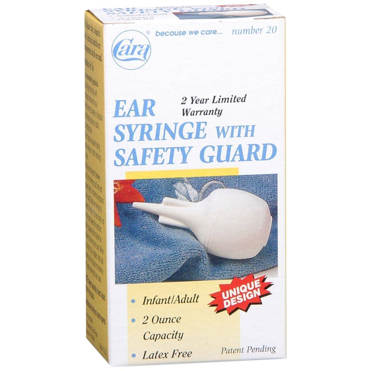 Cara Ear Syringe for Infants - 60ml, with Safety Guard