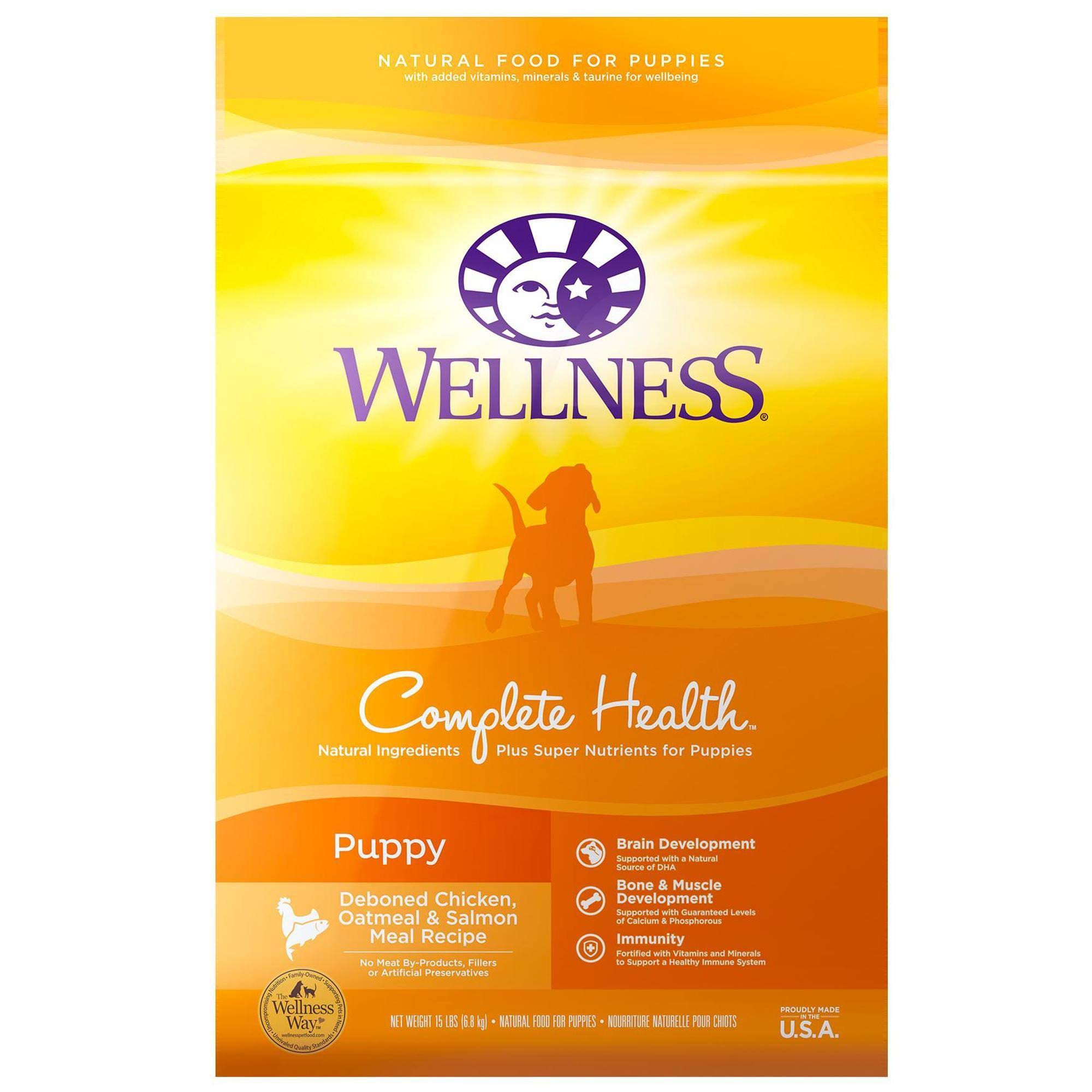 Wellness Complete Health Puppy Food - Chicken, Oatmeal and Salmon