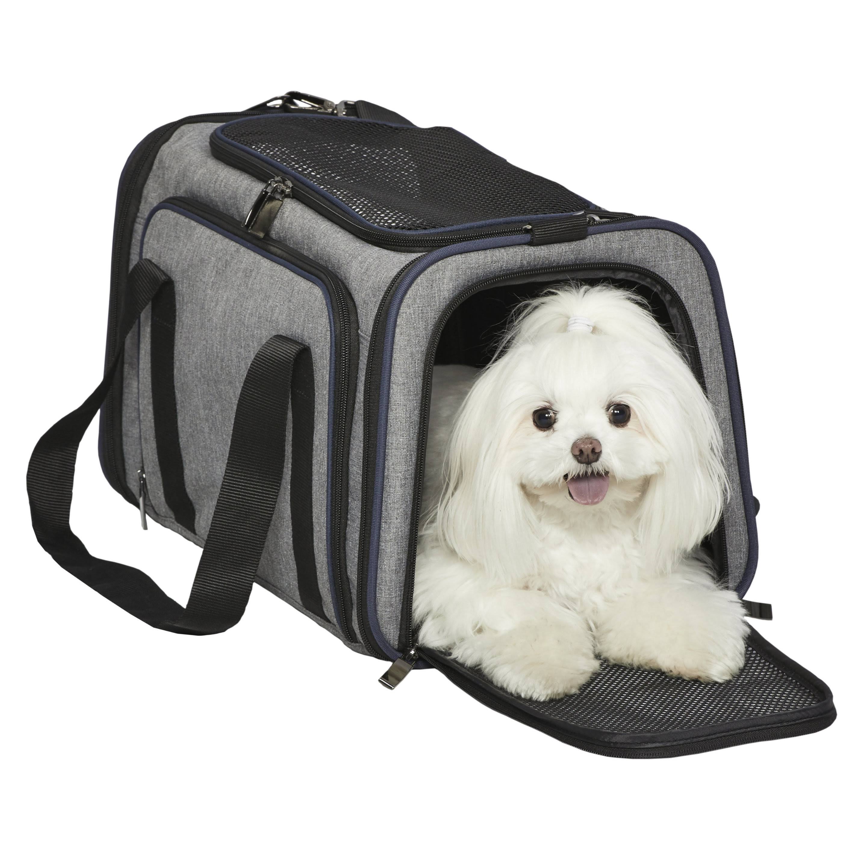 Midwest Duffy Expandable Pet Carrier - Gray - Large