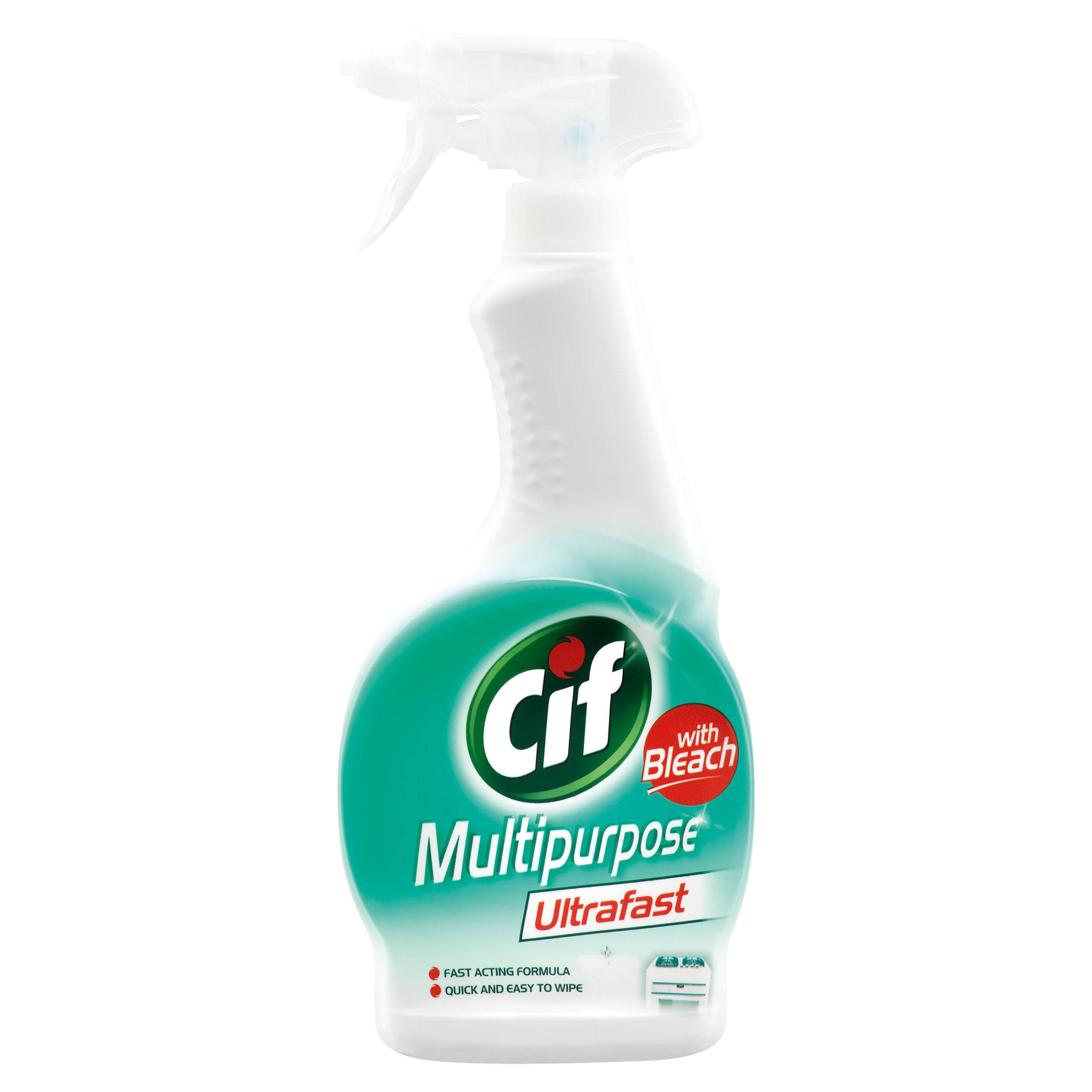 Cif Ultrafast Multi-Purpose Spray - with Bleach, 450ml