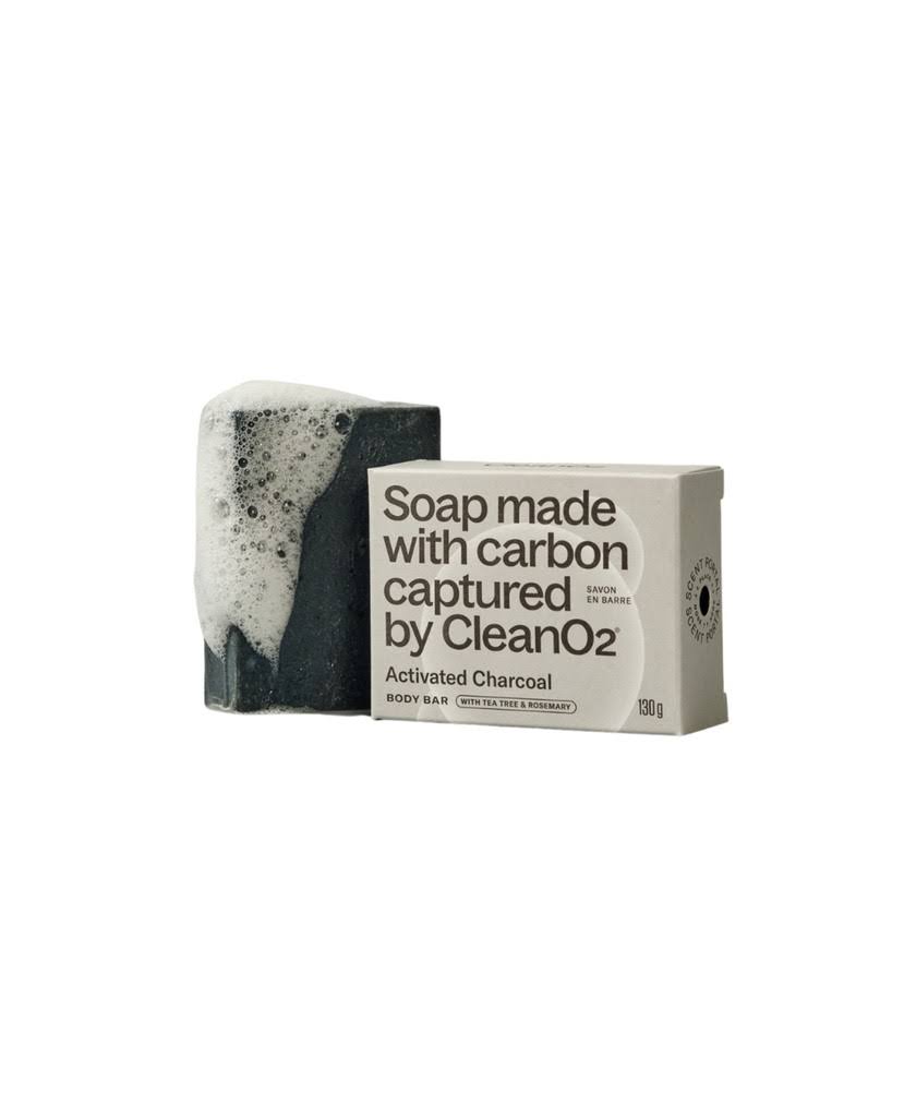 CleanO2 Body Bar Activated Charcoal 130g