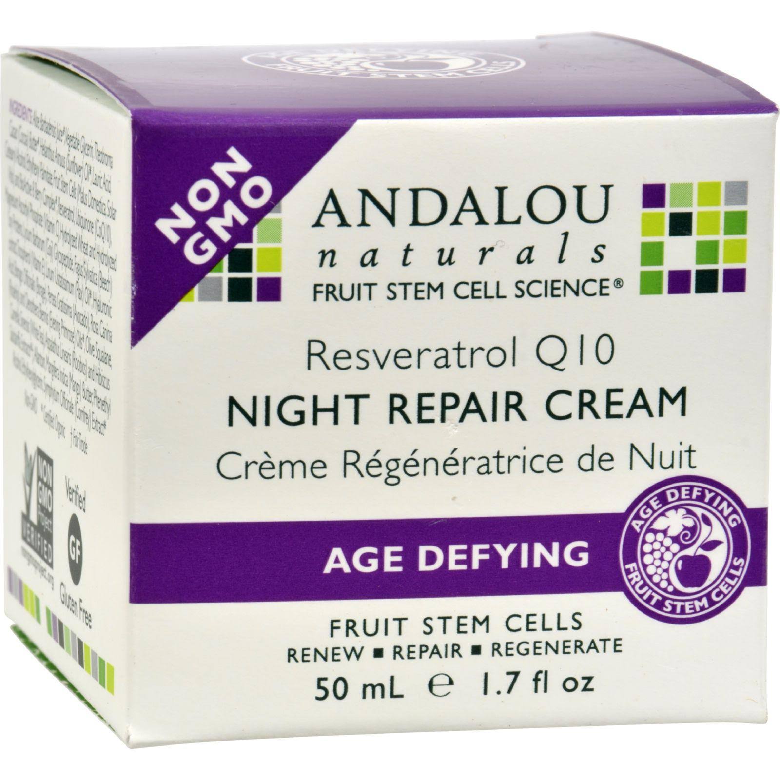 Andalou Naturals Fruit Stem Cell Night Repair Cream - 50ml