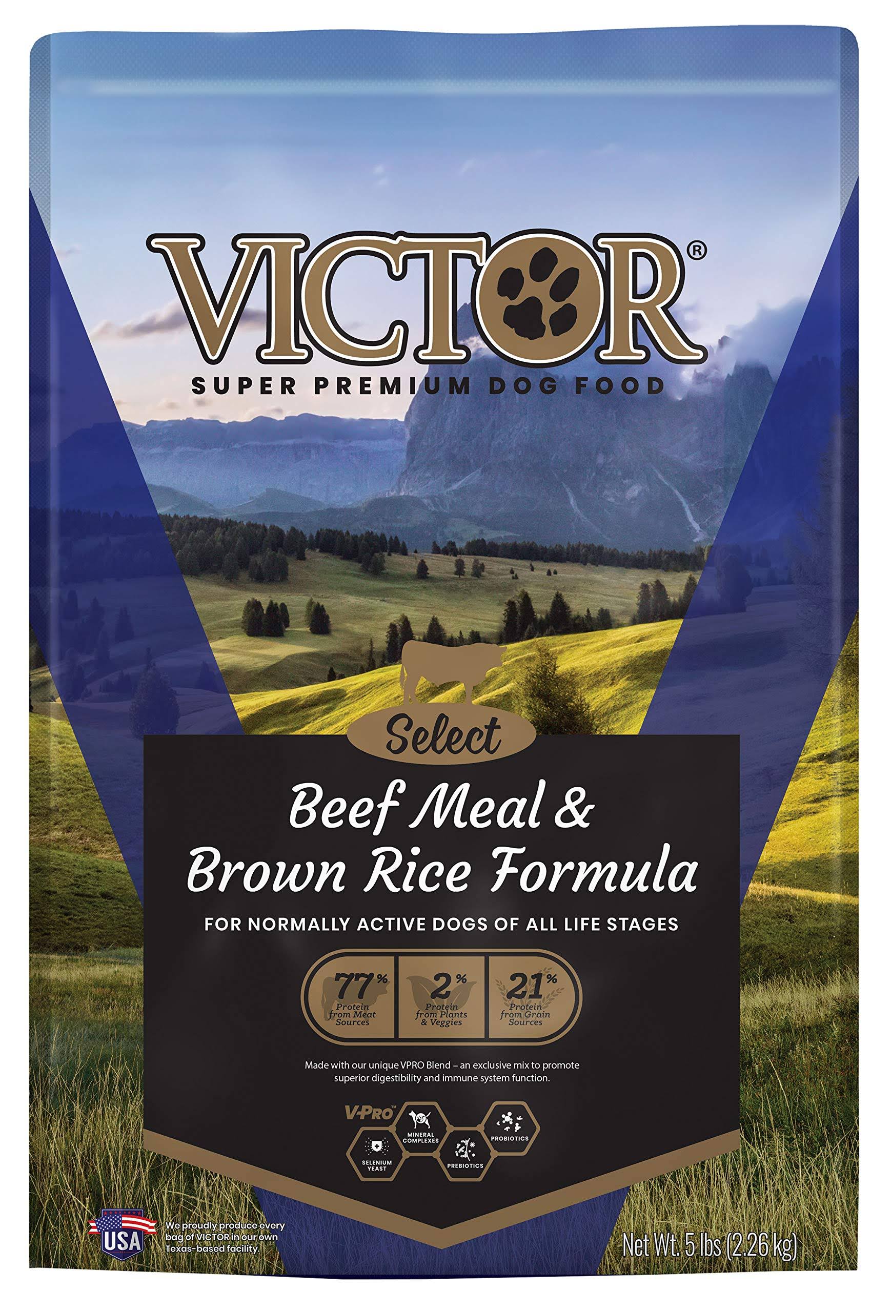 Victor Dry Dog Food - Beef and Brown Rice, 5lb