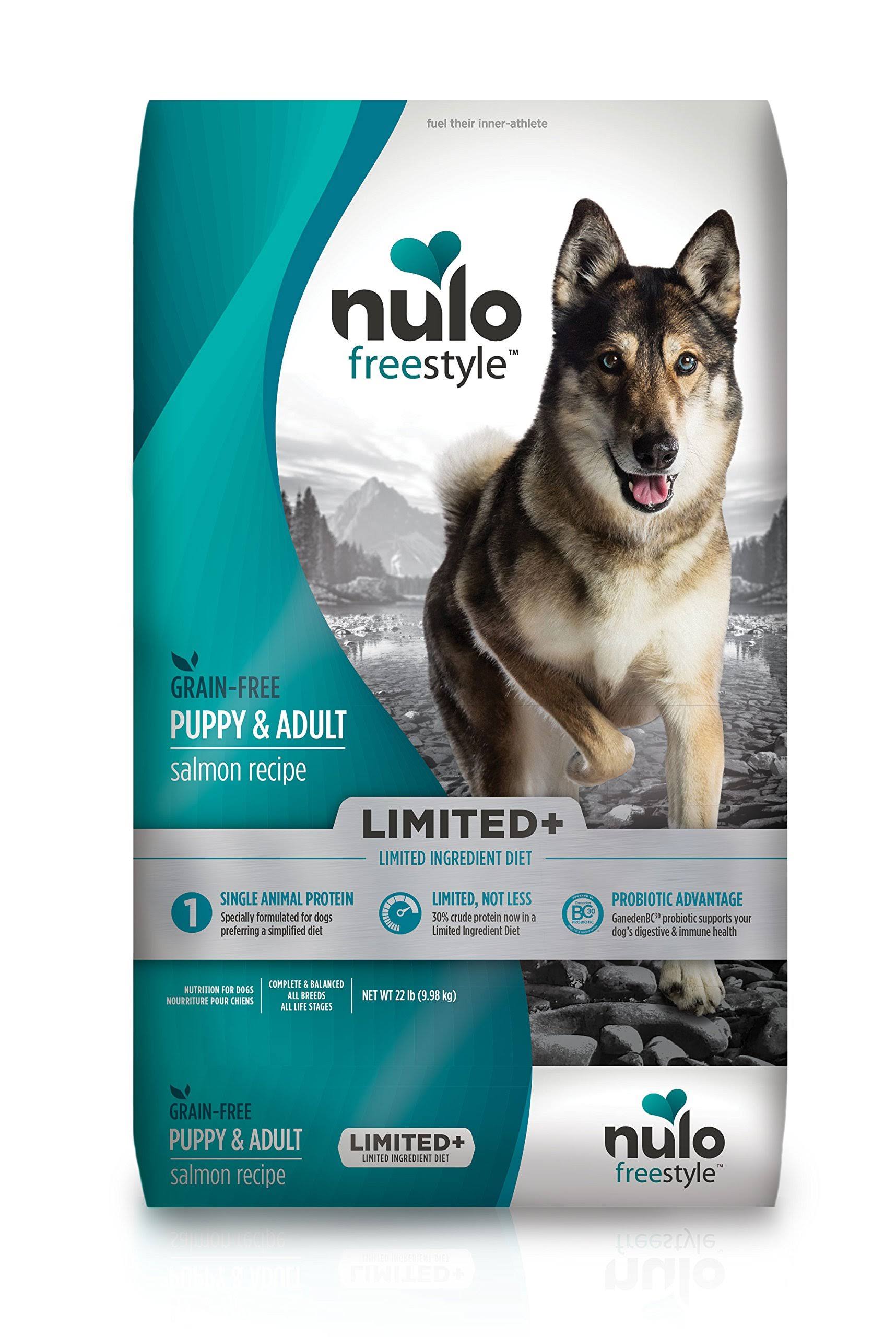 Nulo Freestyle Limited+ Grain Free Salmon Dry Dog Food 22lbs