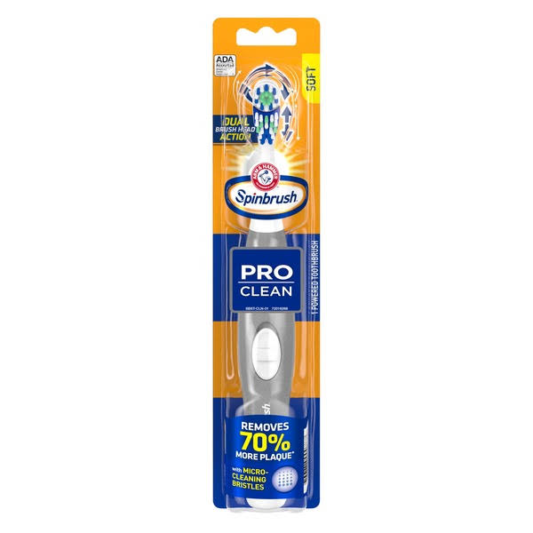 Spinbrush Pro Clean Toothbrush, Powered, Soft