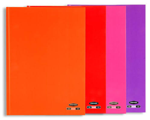 Red A4 160pg Hardcover Notebook 